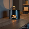The wood-fired stove aroma diffuser features fine water mist and a seven-color ambient light. The soft and mellow fragrance accompanies the retro style Specification image